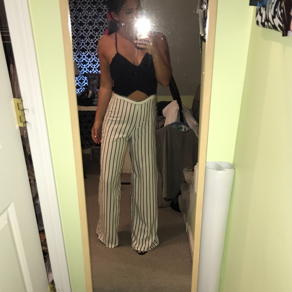 Love culture black/white jumpsuit